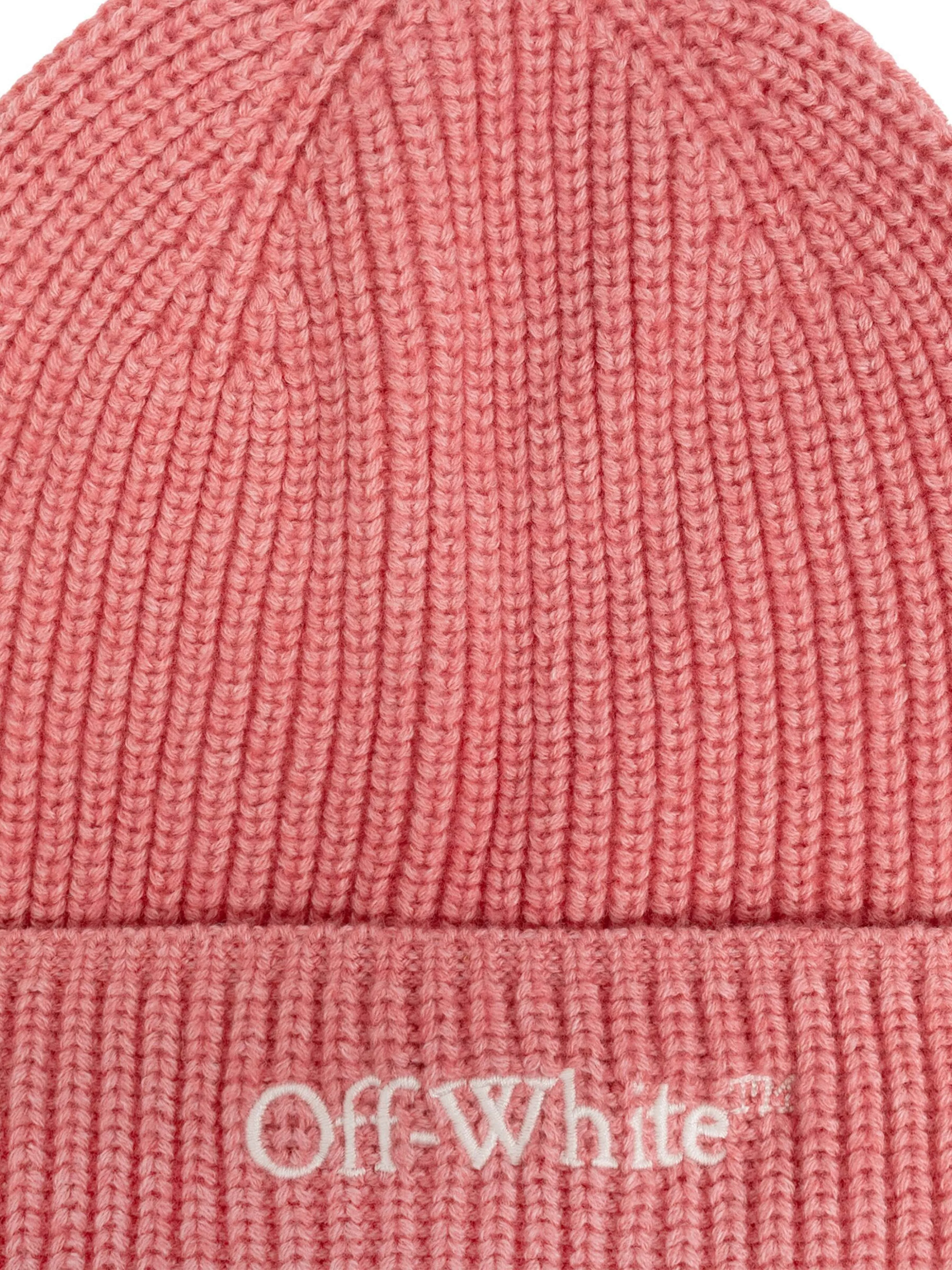 Off-White Girls Bookish Beanie Hat in Pink