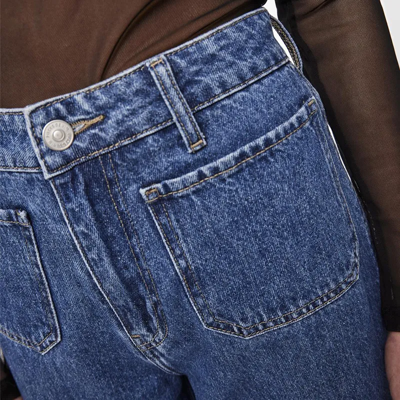 Pieces Sky Pocket Wide Jeans