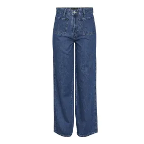 Pieces Sky Pocket Wide Jeans