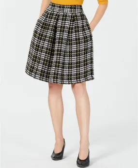 Plaid pleated skirt