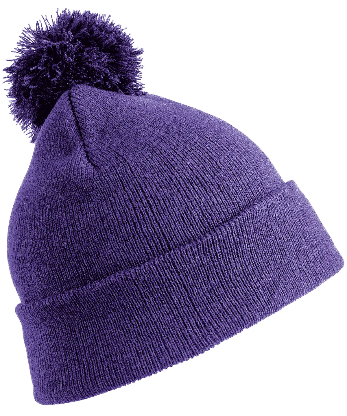 Pom pom beanie | Purple