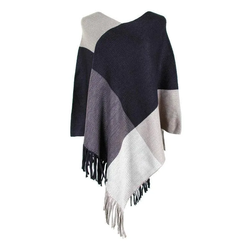 Poncho Feminino Gabriela - O aconchego que você merece nos dias mais frios!