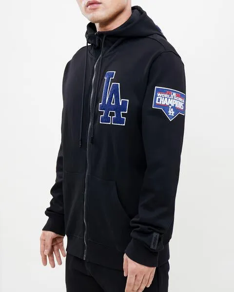 PRO STANDARD LOS ANGELES DODGERS LOGO ZIPPER HOODY