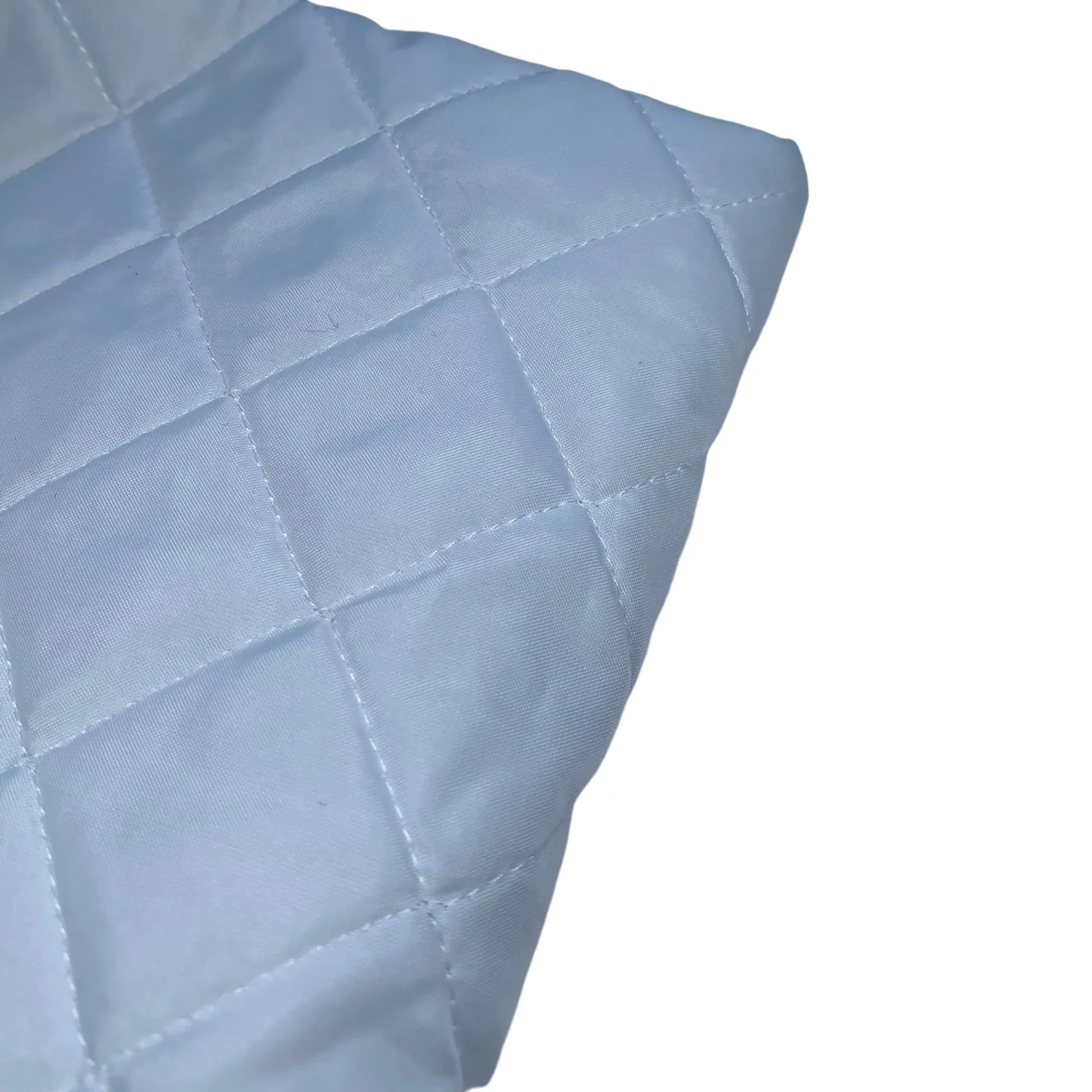 Quilted Nylon - Square - Cloud White