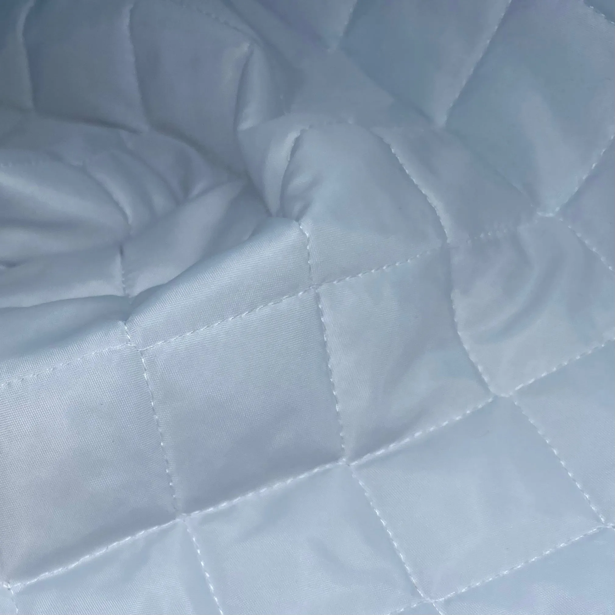 Quilted Nylon - Square - Cloud White