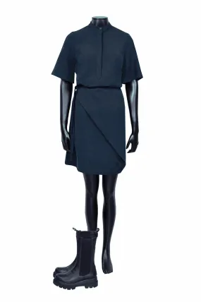 R235 WRAP DRESS MIDNIGHT BLUE