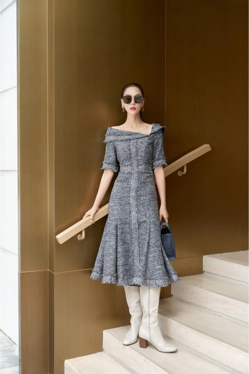 Rooty Tweed Dress