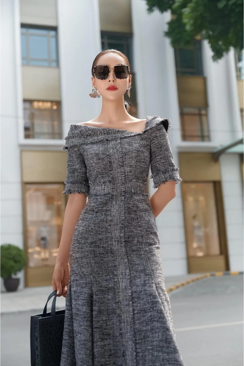 Rooty Tweed Dress