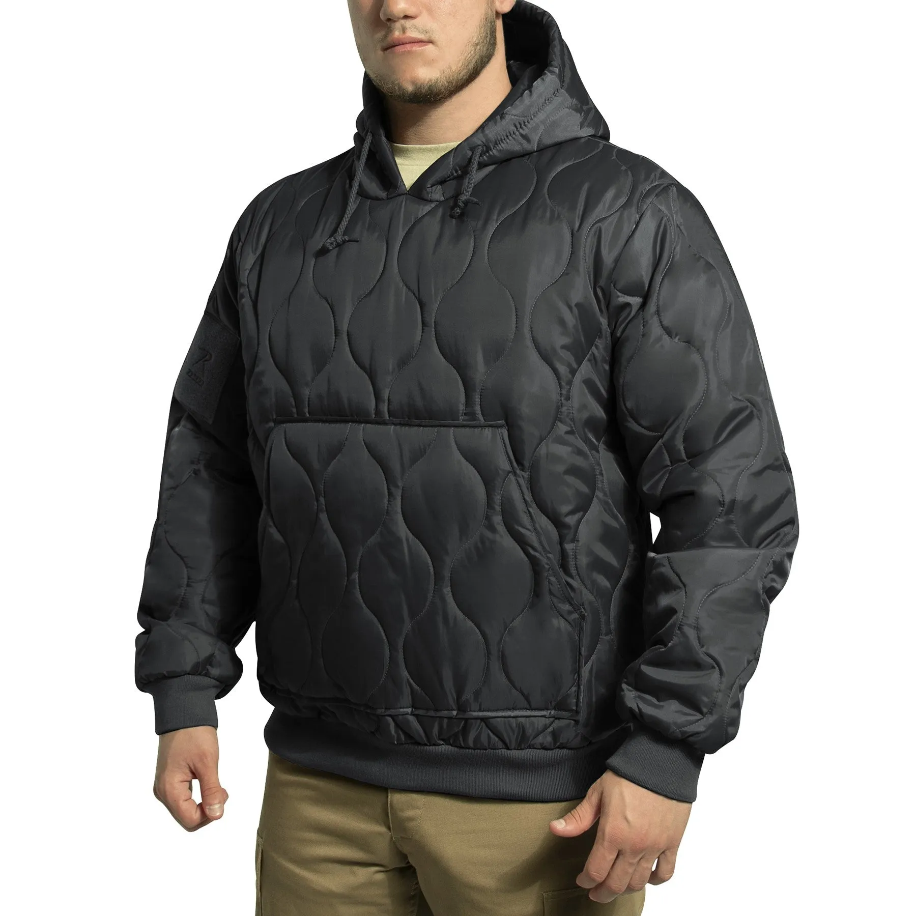 Rothco Mens Quilted Woobie Hooded Sweatshirt - Size 2XL