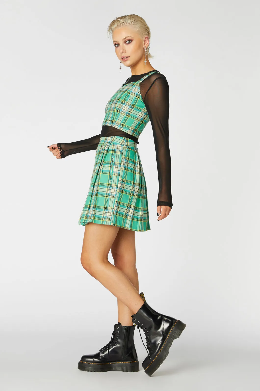 Spring Tartan Mini Skirt