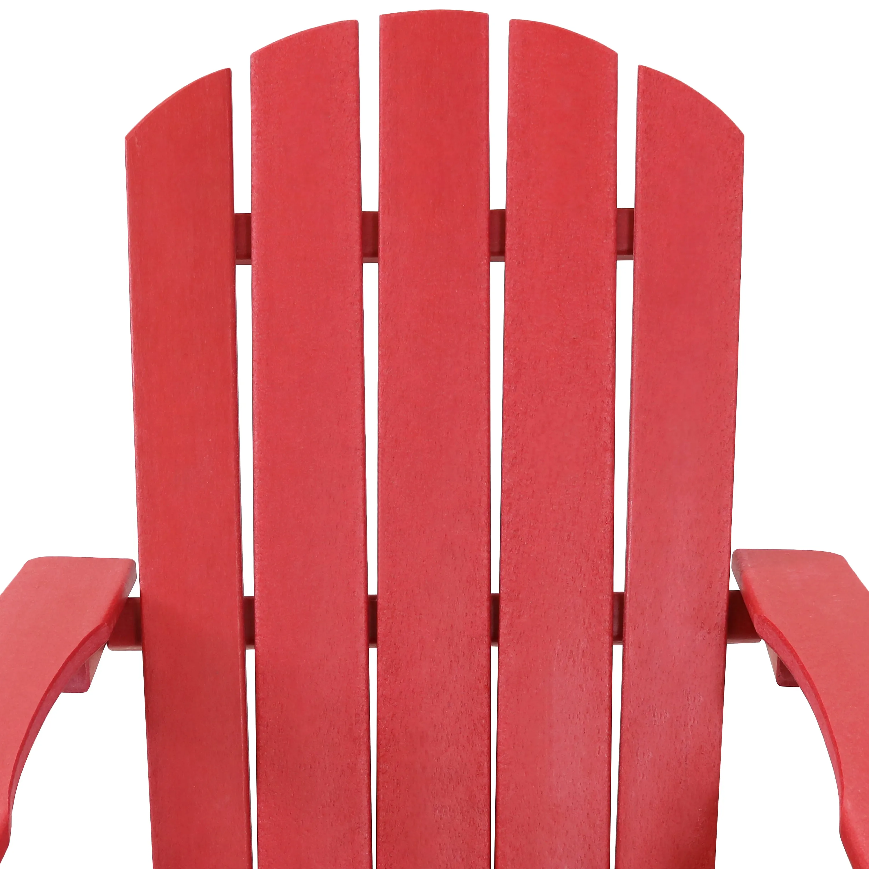 Sunnydaze All-Weather 2-Tone Outdoor Adirondack Chair with Cup Holder