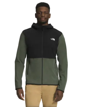 The North Face TKA Glacier Mens Full Zip Hoodie Thyme/TNF Black