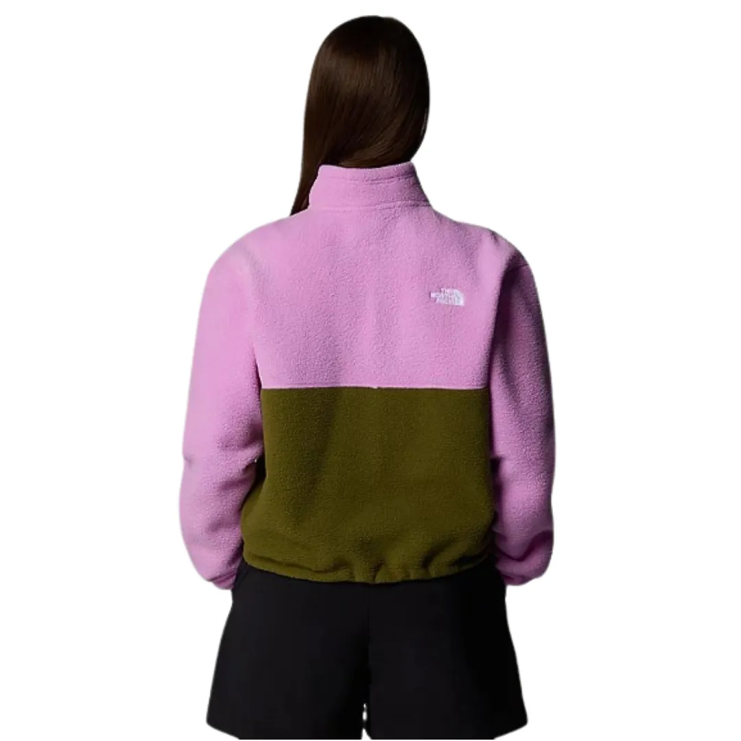 The North Face Womens Fleece Jacket Yumiori ¼ Zip Forest Olive/Dragonfruit