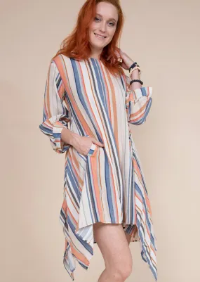 Uncle Frank puff sleeve square hem dress