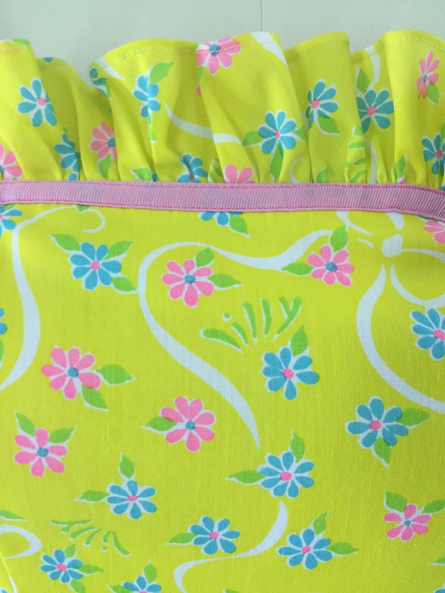 Vintage 1960s Lilly Pulitzer Dress / The Lilly Yellow Floral Print Maxi Dress