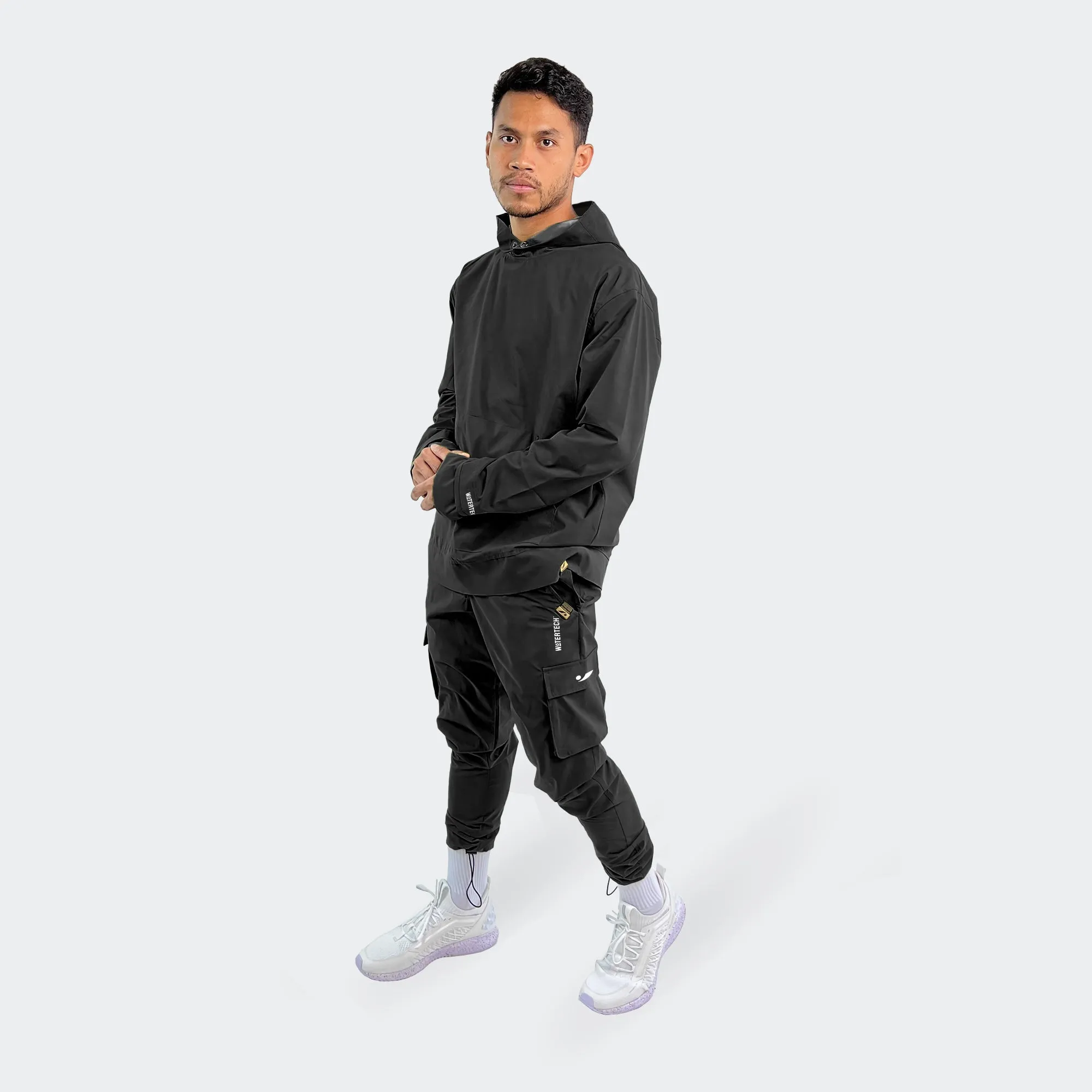 Watertech™ - Pullover Hoodie Training Jacket - Black