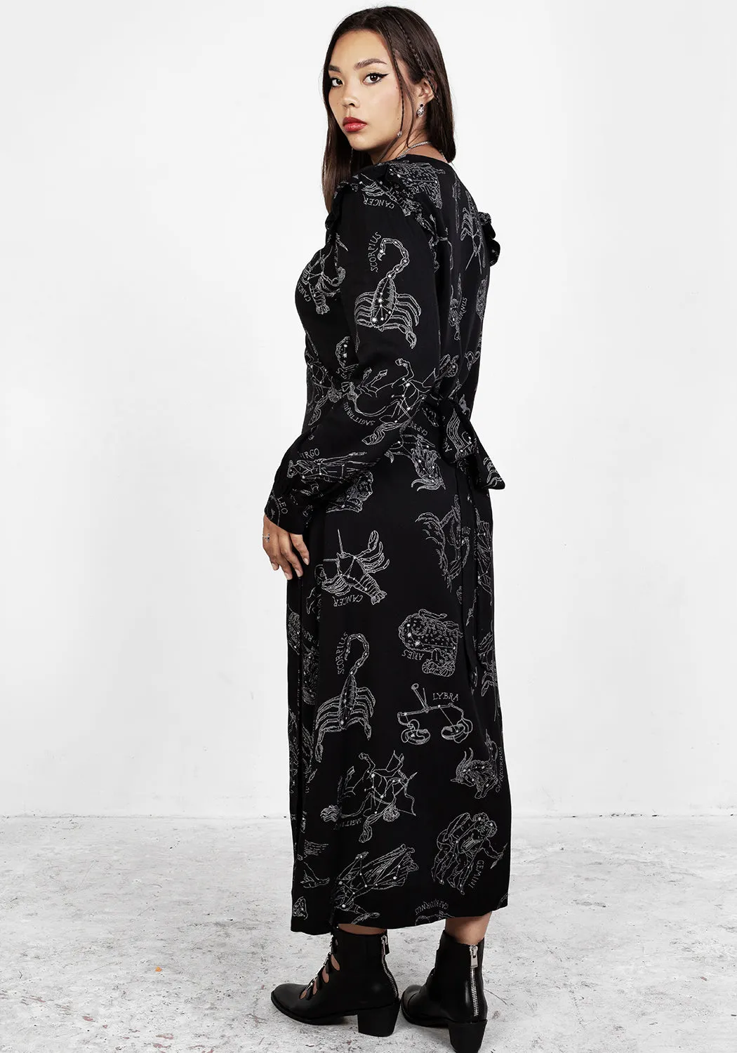 Zodiac Maxi Wrap Dress