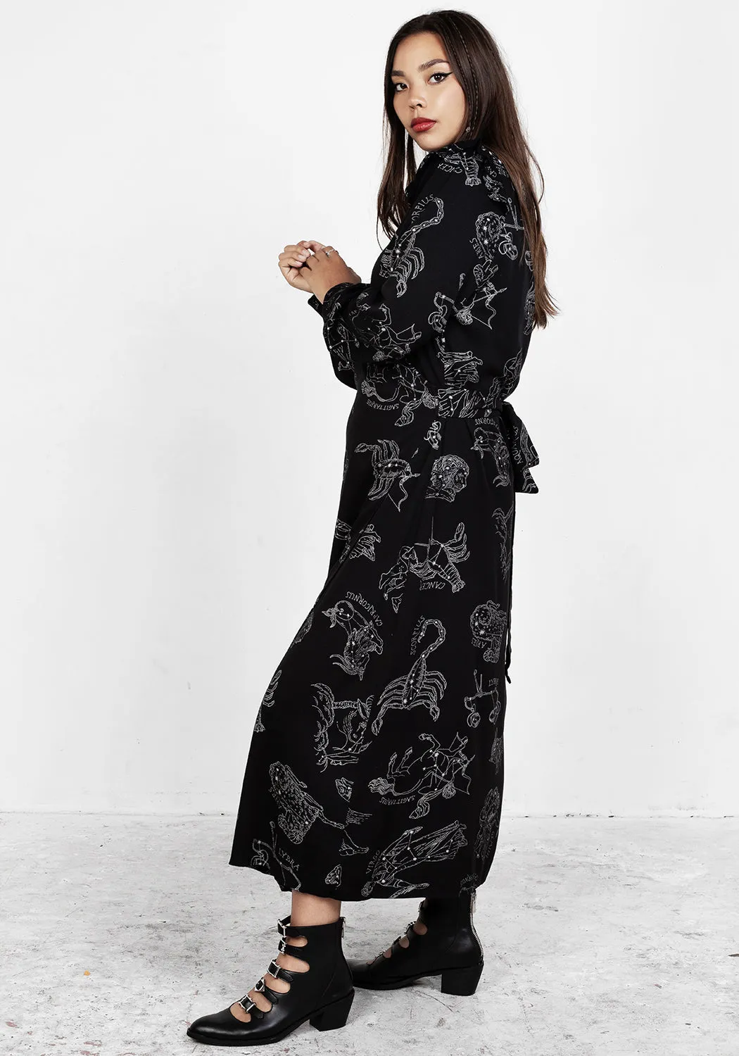 Zodiac Maxi Wrap Dress